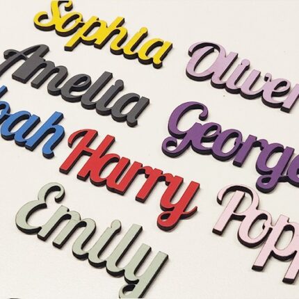 Personalised wooden name sign Lob