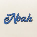 Personalised wooden name sign Matt