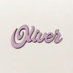 Personalised wooden name sign Matt