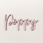 Personalised wooden name sign Bella