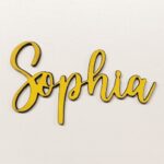 Personalised wooden name sign Bella