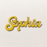 Personalised wooden name sign Matt