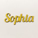 Personalised wooden name sign Lob