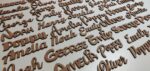 Unpainted Personalised wooden name sign