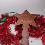 Personalised Christmas 'at the .. ' Birch Tree Topper
