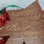 Personalised Christmas 'at the .. ' Birch Tree Topper
