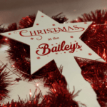 Personalised Christmas 'at the .. ' Acrylic UV Printed Tree Topper