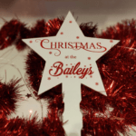 Personalised Christmas 'at the .. ' Acrylic UV Printed Tree Topper