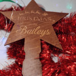 Personalised Christmas 'at the .. ' Birch Tree Topper