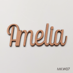 Personalised wooden name sign - Font 7