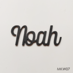 Personalised wooden name sign - Font 7