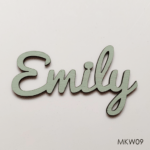 Personalised wooden name sign - Font 9