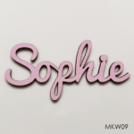Personalised wooden name sign - Font 9