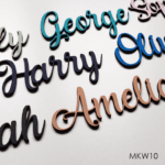 Personalised wooden name sign - Font 10