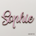 Personalised wooden name sign - Font 10