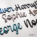 Personalised wooden name sign - Font 11