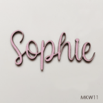Personalised wooden name sign - Font 11