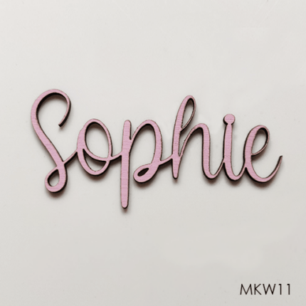 Personalised wooden name sign - Font 11