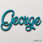 Personalised wooden name sign - Font 12