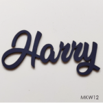 Personalised wooden name sign - Font 12