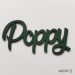 Personalised wooden name sign - Font 12