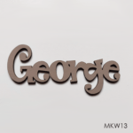 Personalised wooden name sign - Font 13