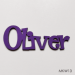 Personalised wooden name sign - Font 13