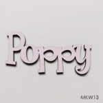 Personalised wooden name sign - Font 13