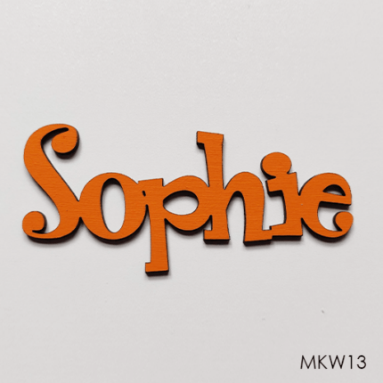 Personalised wooden name sign - Font 13