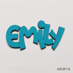 Personalised wooden name sign - Font 14