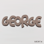 Personalised wooden name sign - Font 14