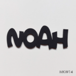 Personalised wooden name sign - Font 14