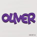 Personalised wooden name sign - Font 14