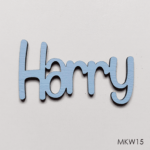 Personalised wooden name sign - Font 15