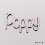 Personalised wooden name sign - Font 15