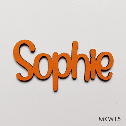 Personalised wooden name sign - Font 15