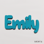 Personalised wooden name sign - Font 16