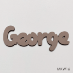 Personalised wooden name sign - Font 16