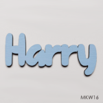 Personalised wooden name sign - Font 16