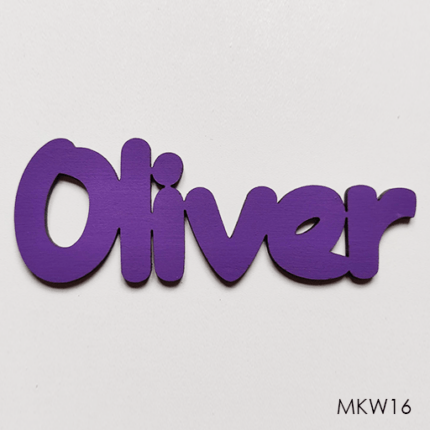 Personalised wooden name sign - Font 16