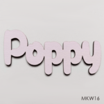 Personalised wooden name sign - Font 16