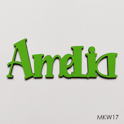 Personalised wooden name sign - Font 17