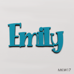 Personalised wooden name sign - Font 17