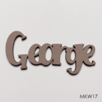 Personalised wooden name sign - Font 17