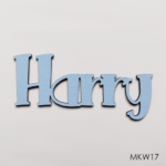 Personalised wooden name sign - Font 17