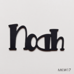 Personalised wooden name sign - Font 17