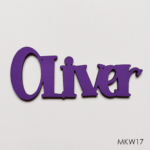 Personalised wooden name sign - Font 17