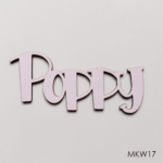 Personalised wooden name sign - Font 17
