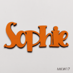 Personalised wooden name sign - Font 17