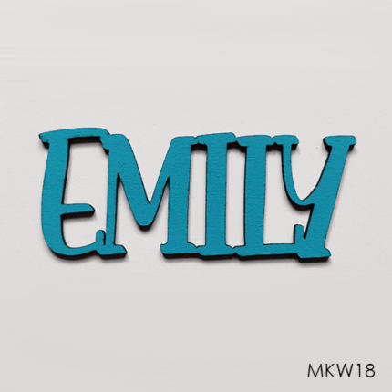 Personalised wooden name sign - Font 18